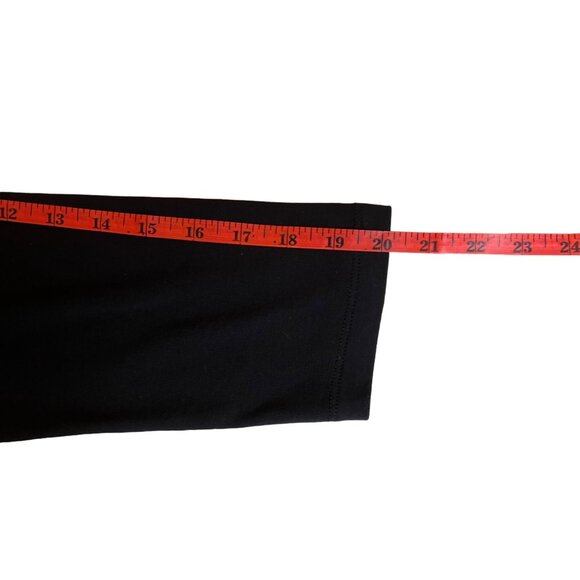 Talbots Women's Black Pima Cotton Tee Shirt Size L 3/4 Sleeve Stretch Goth - Picture 13 of 16